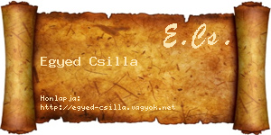 Egyed Csilla névjegykártya